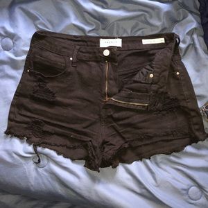 High rise black pacsun shorts
